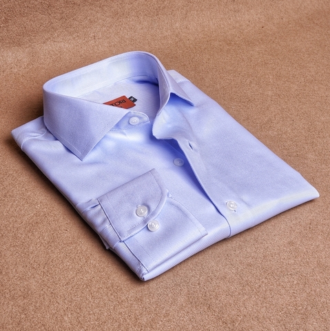 Twill Blue Cotton Shirt