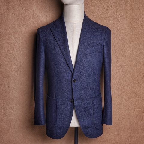 Navy Wool Loro Piana fabric - Edifice