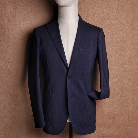 Navy Wool Blend - Ring Jacket