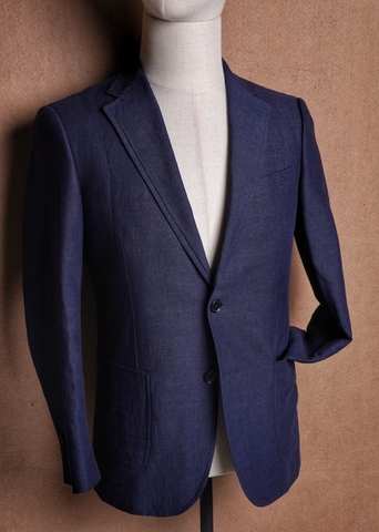 Navy Linen Wool - Green Label Relaxing by United Arrows