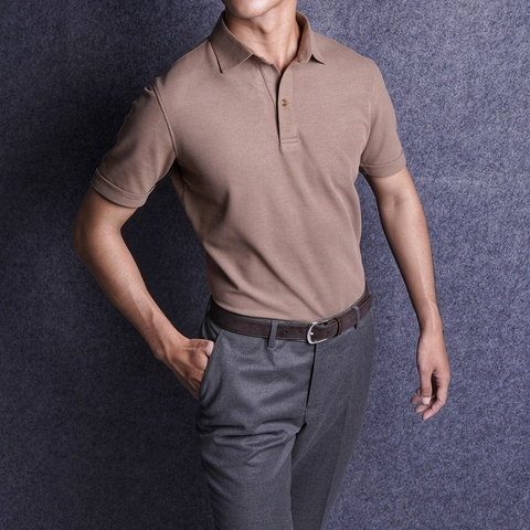 Woody Taupe Super Premium Polo