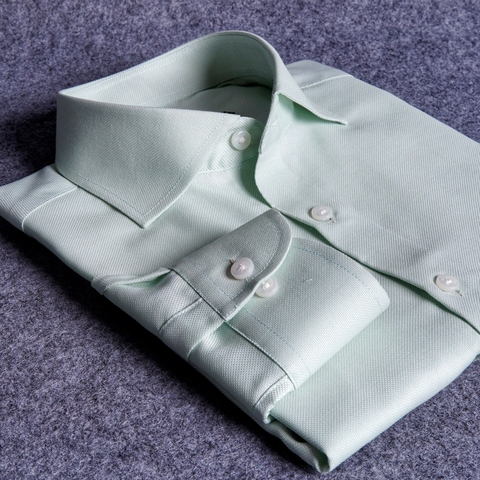 Dobby Mint Cotton Shirt