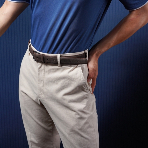 Light Beige Washed Chino Ankle Length