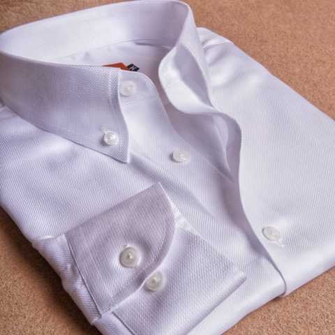 Premium Dobby White DW05 Button Down Cotton Shirt