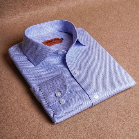 Classic Blue Check Cotton Shirt