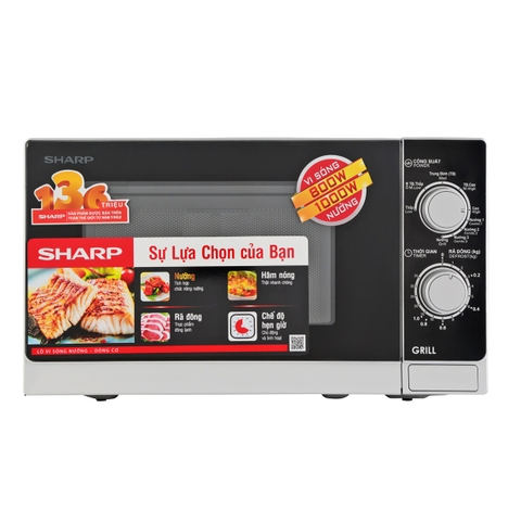 Lò vi sóng Sharp có nướng 20 lít R-G222VN-S
