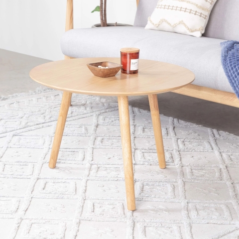 Bàn Sofa – Bàn Cafe – Bàn Trà Gỗ Cao Su màu tự nhiên