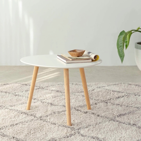 Bàn Sofa – Bàn Cafe – Bàn Trà Gỗ Cao Su Trắng