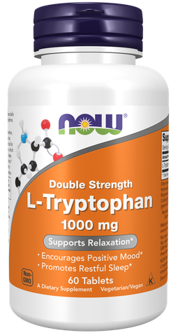 NOW DOUBLE STRENGTH L-TRYPTOPHAN 1000 mg 