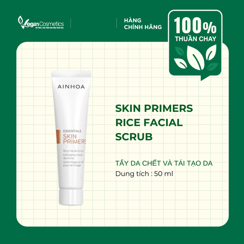 AINHOA SKIN PRIMERS RICE FACIAL SCRUB