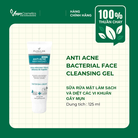 FLOSLEK ANTI ACNE BACTERIAL FACE CLEANSING GEL