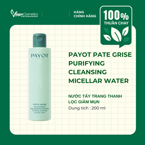 PAYOT PATE GRISE PURIFYING CLEANSING MICELLAR WATER