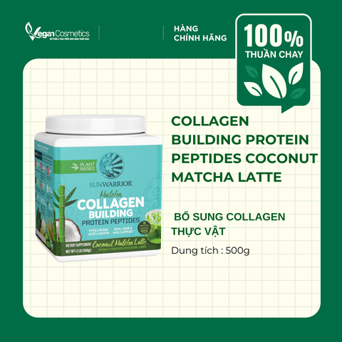 SUNWARRIOR COLLAGEN BUILDING PROTEIN PEPTIDES COCONUT MATCHA LATTE