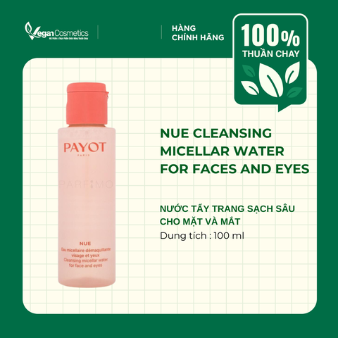 PAYOT NUE CLEANSING MICELLAR WATER FOR FACES AND EYES