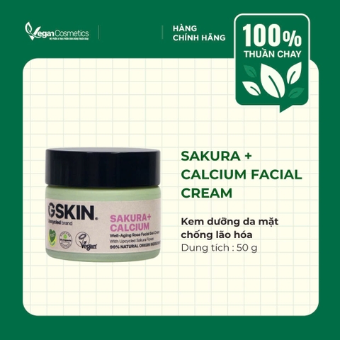 GSKIN SAKURA + CALCIUM FACIAL CREAM