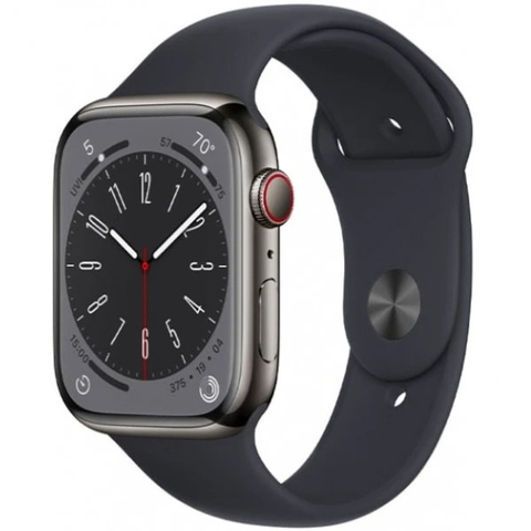 Apple Watch S8 LTE 41mm viền thép dây cao su - Chính hãng VN/A