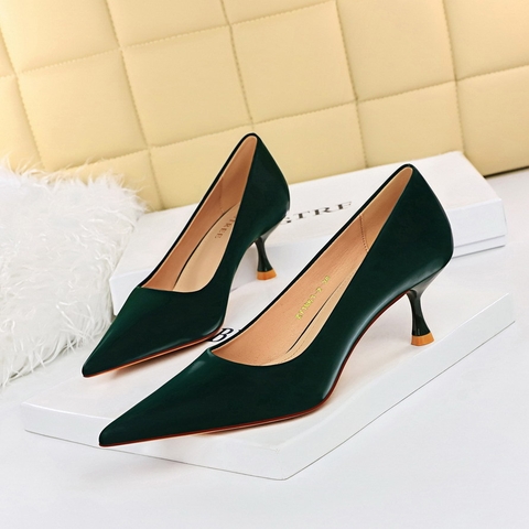 Giày cao gót Bigtree chính hãng Giày nữ thời trang Giày công sở 1961-2