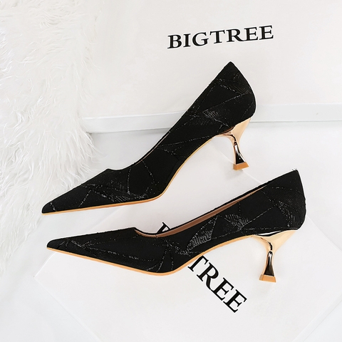 Giày cao gót Bigtree chính hãng Giày nữ thời trang Giày công sở 1961-3