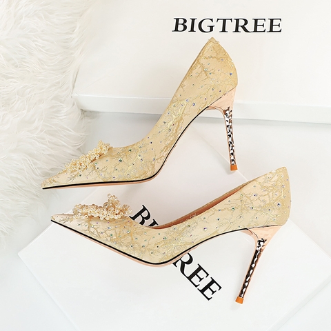 Giày cao gót Bigtree chính hãng Giày nữ thời trang Giày công sở 628-2