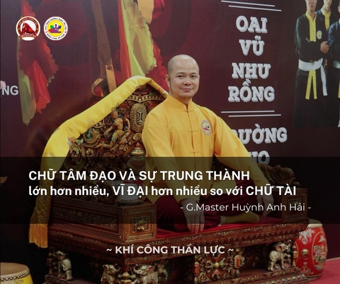 CHỮ TÂM ĐẠO VÀ SỰ TRUNG THÀNH LỚN HƠN NHIỀU, VĨ ĐẠI HƠN NHIỀU SO VỚI CHỮ TÀI
