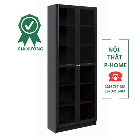 Kệ sách 6 tầng cửa kính PH55