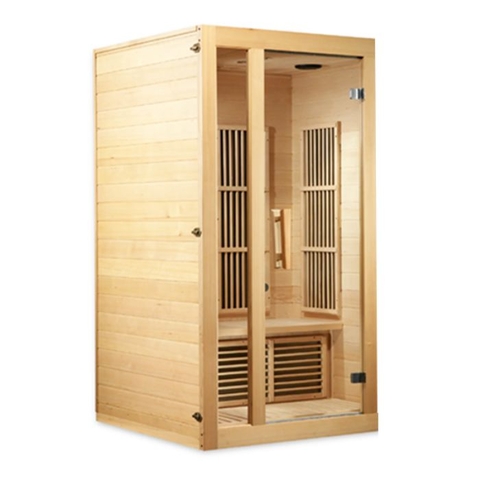 Phòng Xông Hơi Khô Thiết Kế Gỗ Thông Nhật 2 Người 1m2x1m2