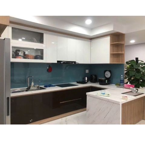 Tủ bếp Acrylic hiện đại PH3868