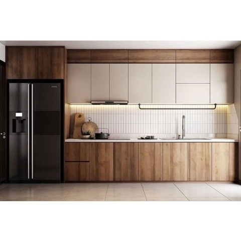 Tủ bếp Gỗ MDF hiện đại PH3866