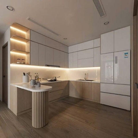 Tủ bếp Acrylic PH3858