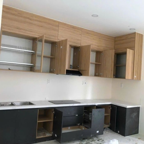 Tủ bếp Gỗ MDF hiện đại PH3867