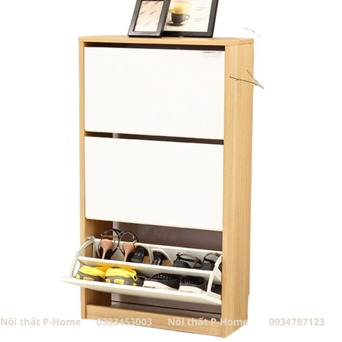 Tủ giày thông minh tay âm gỗ công nghiệp MDF PHG-08