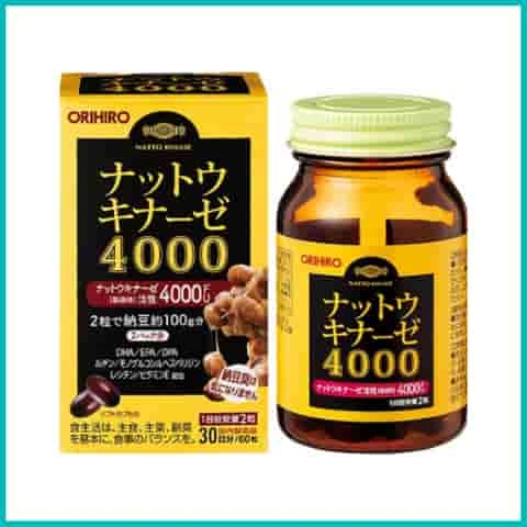 Orihiro - Viên Uống Nattokinase Hỗ Trợ Tim Mạch Ngừa Đột Quỵ (60 Viên)