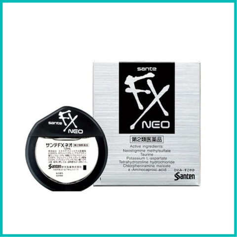 SANTE- Nước nhỏ mắt giảm ngứa, viêm & mỏi mắt Fx Neo Sante nội địa Nhật 12ml