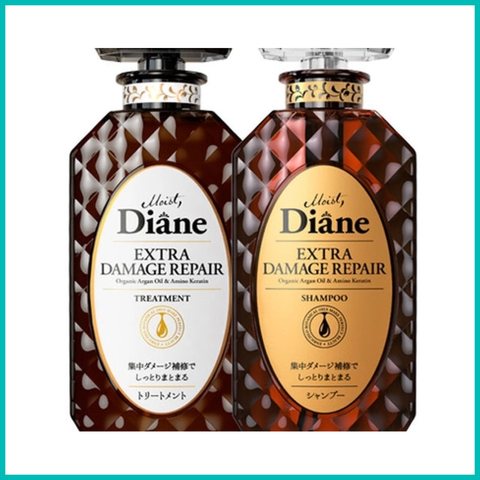 Diane - Bộ Dầu Gội Xả Phục Hồi Tóc Hư Tổn Nặng Moist Extra Damage Repair (450ml x 2)