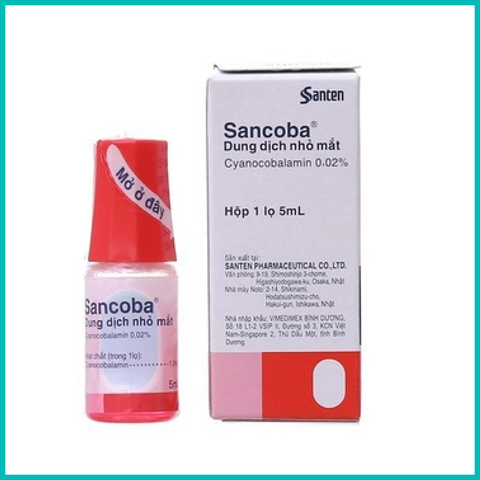 SANTEN - Thuốc Nhỏ Mắt Sancoba 0.02% Điều Tiết Chứng Mỏi Mắt Cho Người Cận Thị (5ml)