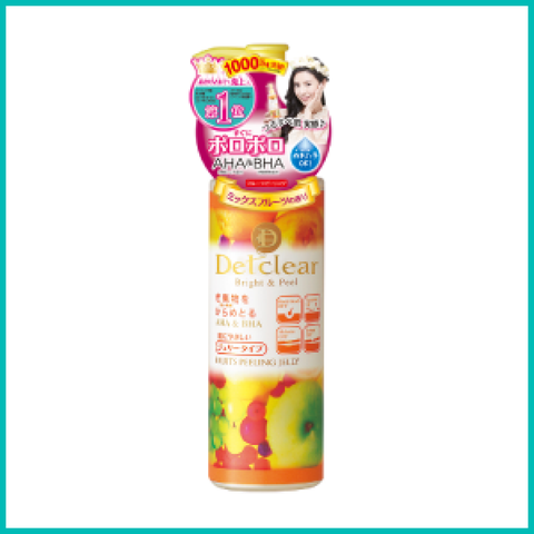 MEISHOKU - Gel Tẩy Tế Bào Chết Detclear 180ml Màu Vàng (Hương Trái Cây)