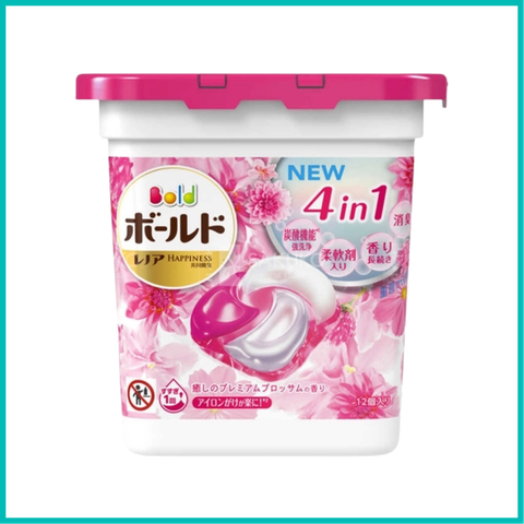 P&G - Viên Giặt Xả 4in1 Gelball Hộp 12 Viên Màu Hồng ( Hương Hoa)