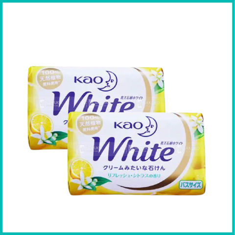 KAO-Combo 2 Bánh Xà Phòng Kao White Hương Cam Chanh 130g
