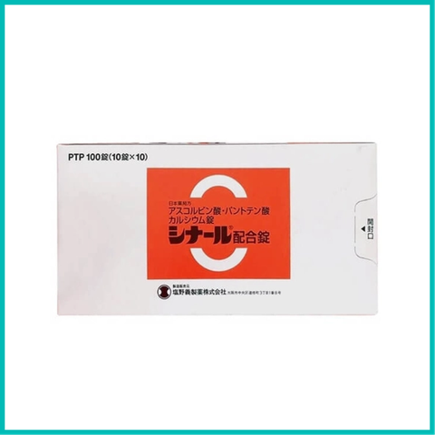 SHIONOGI - Viên uống vitamin C hỗ trợ trắng da, mờ nám Cinal C Nhật Bản 100 viên (25 ngày)