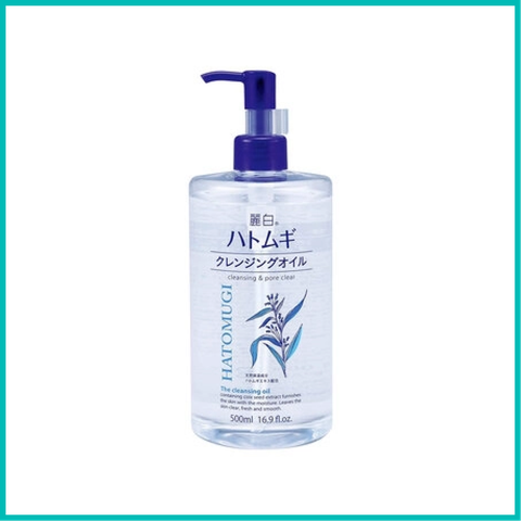 Hatomugi - Dầu Tẩy Trang Hatomugi Ý Dĩ Dưỡng Ẩm, Làm Sáng Da 500ml