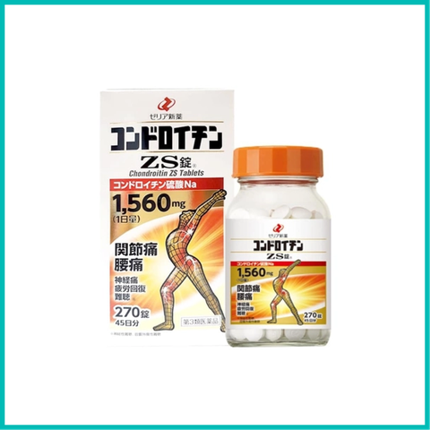 ZERIA - Viên uống Bổ xương khớp ZS Chondroitin Nhật Bản 270 viên (45 ngày)