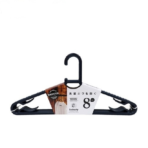 Set 8 móc phơi quần áo cao cấp (màu đen)