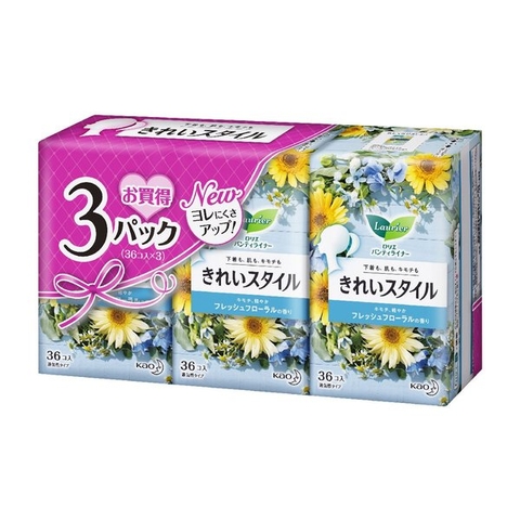 Băng vệ sinh hàng ngày 108 miếng KAO ( xanh hoa cúc)