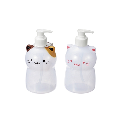 Chai đựng có vòi nhấn hình mèo (500ml)