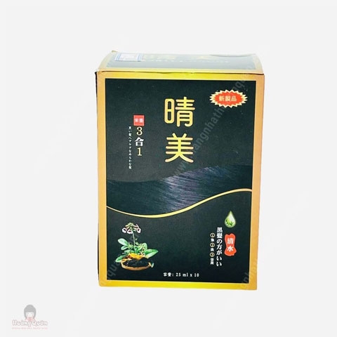 Komi - Dầu Gội Phủ Bạc Thảo Dược Nhật Bản Dạng Gói 10 x 25ml (Màu Đen Tự Nhiên)