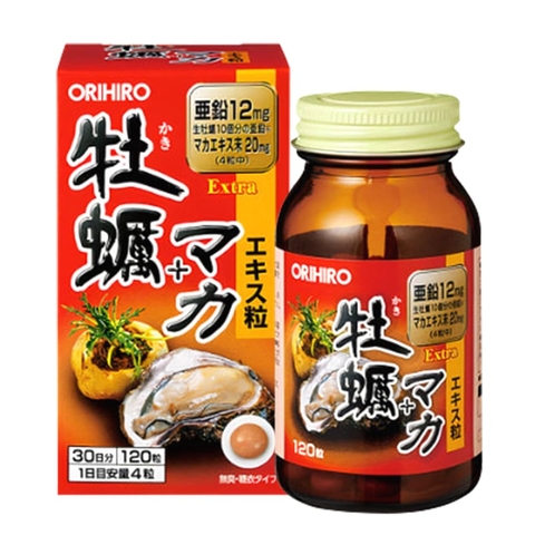 ORIHIRO - Viên uống tinh chất hàu tươi+ maca tăng cường sinh lý 120 viên ( 30 ngày)