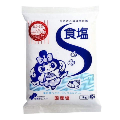 Muối ăn tinh khiết Shio Jigyo 1kg Nhật Bản - Hàng Nhật Nội Địa