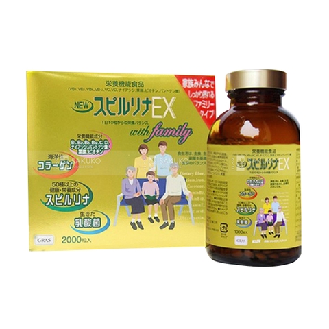 SPIRULINA_Tảo vàng cao cấp Spirulina EX Family 2000 viên