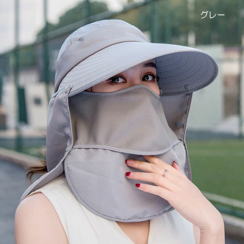 CLOVER_Mũ chống nắng 360° 4WAY UPF50+ (Màu Xanh Navy)