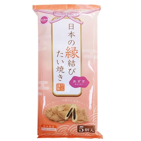 Bánh cá Taiyaki nhân đậu đỏ gói 5 cái 175g - Hàng Nhật nội địa